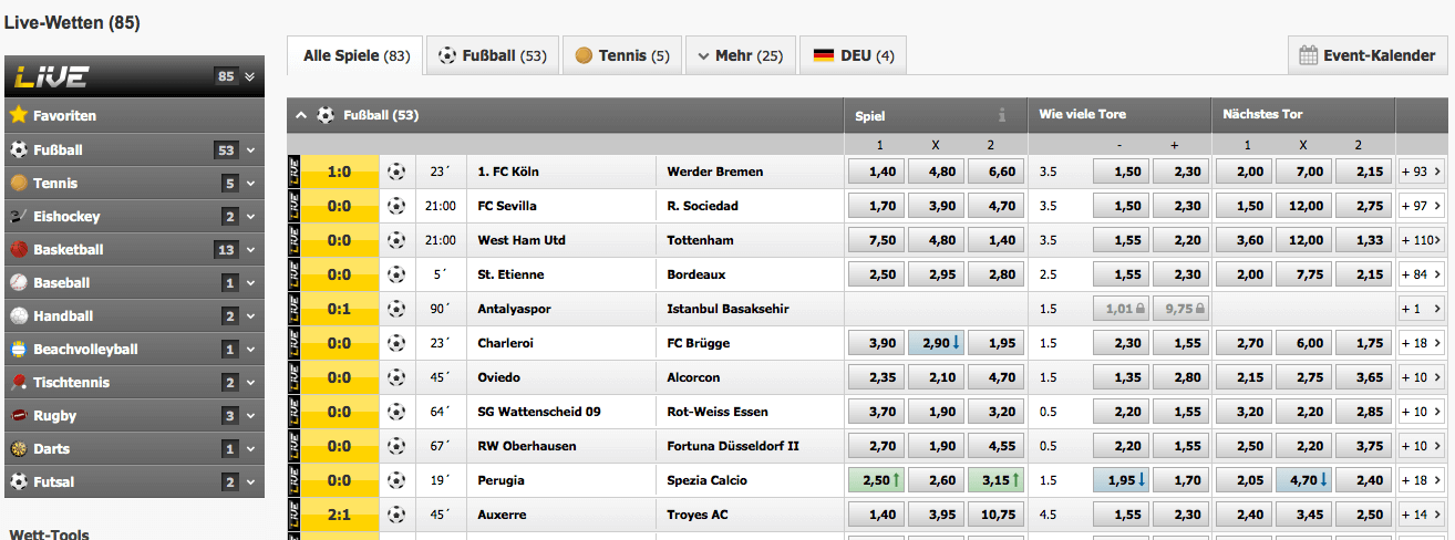 interwetten livewetten uebersicht