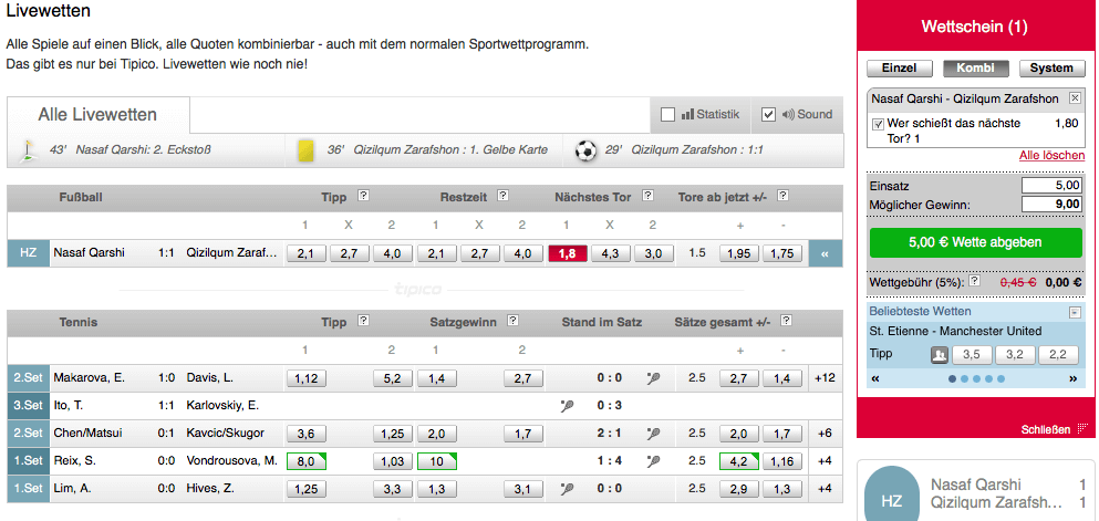 Tipico Livewetten Tipico Livewetten