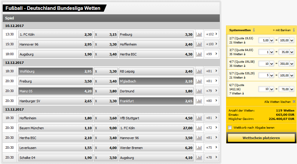 System Wetten System Wetten