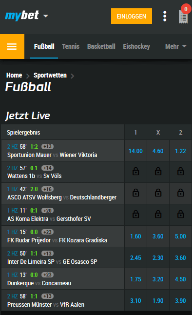 Mybet Wetten Mybet Wetten