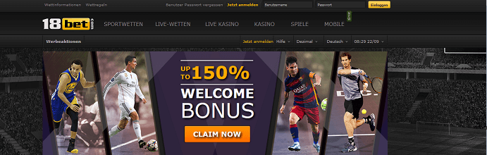 18Bet Banner