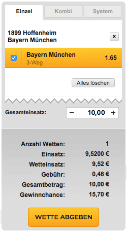 Bet3000 Wettschein Bet3000 Wettschein