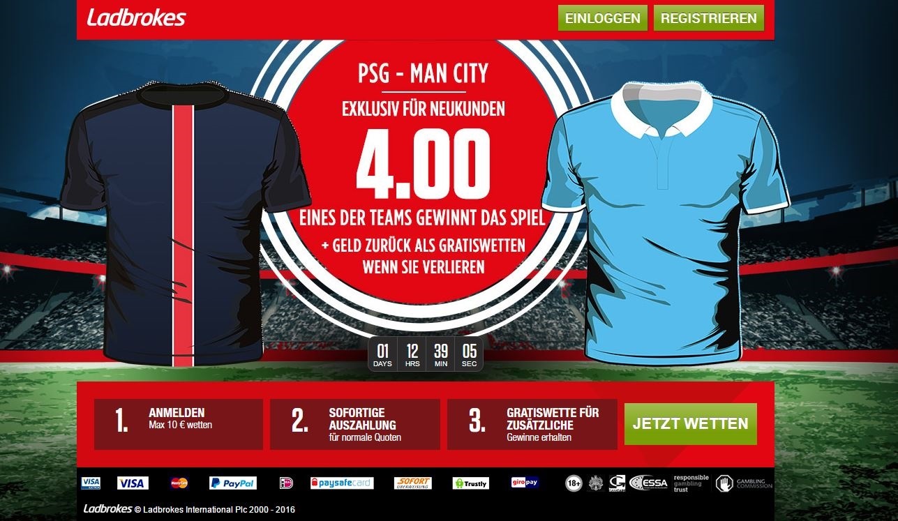 Ladbrokes offer Man