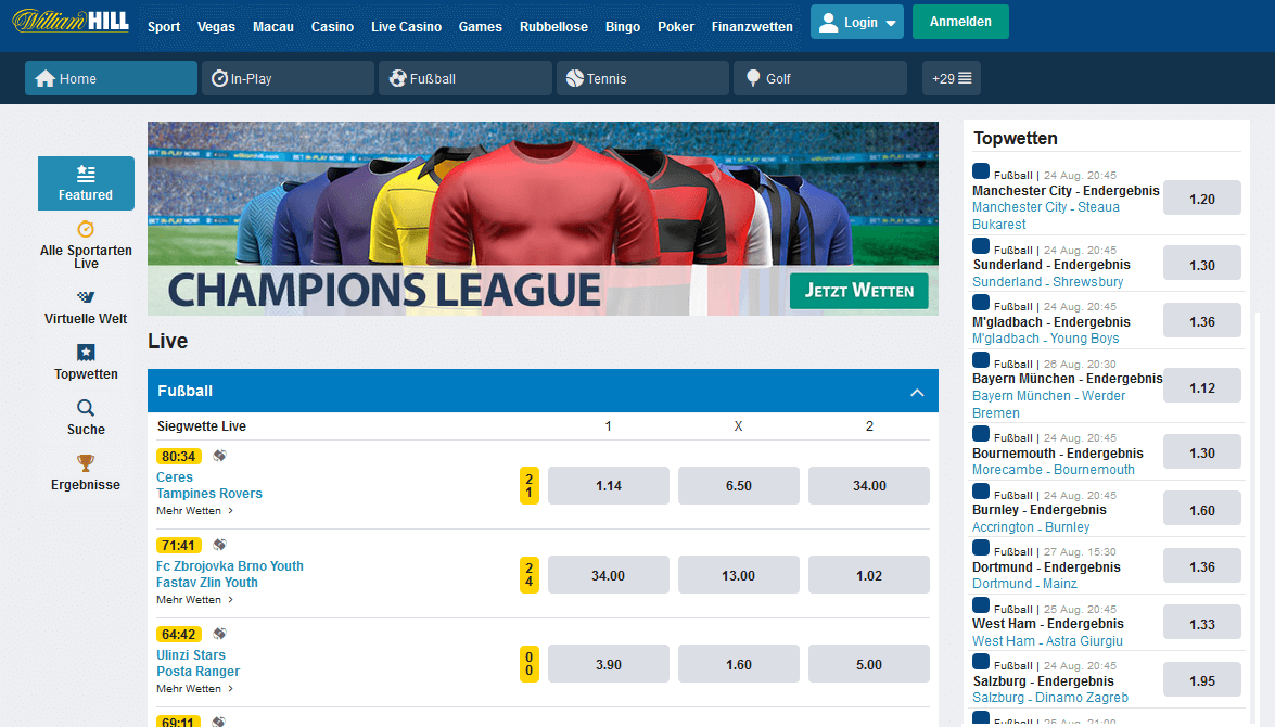 William Hill Screen