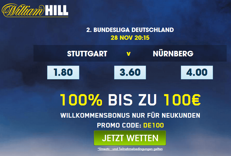 WillHill Bestquoten