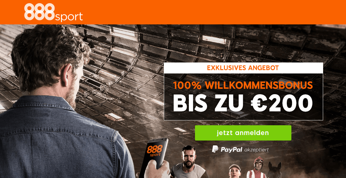 Abb. Der 888Sports Bonus - 100% bis zu 100 Euro
