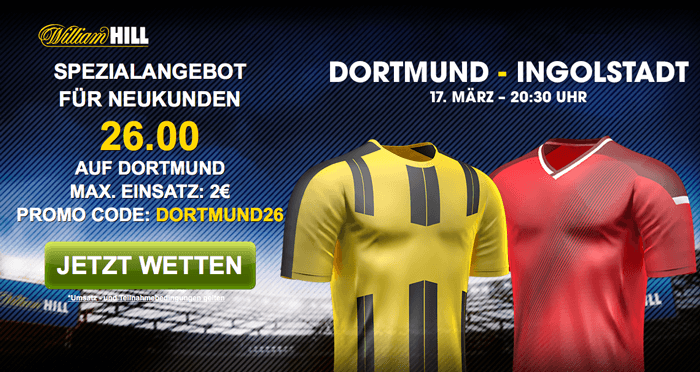 william hill dortmund ingolstadt