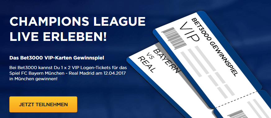 Bet3000 Gewinnspiel