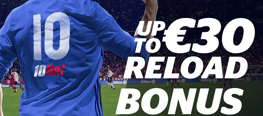 10Bet Reload Bonus Aktion