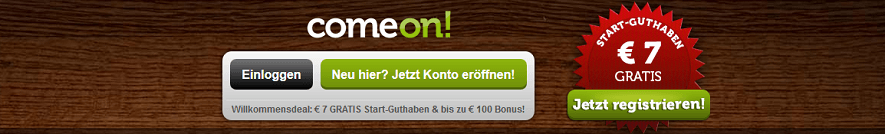 Comeon 7 Euro Gratis