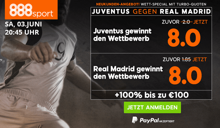 888 quotenboost juve real madrid1