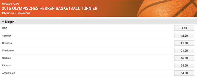 basketball ladbrokes olympic
