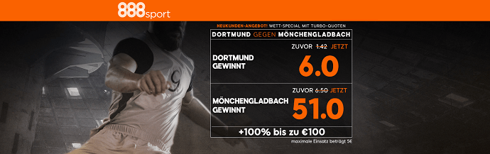 888Sport Quoten BVB Mönchengladbach