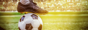 Fuß auf Ball