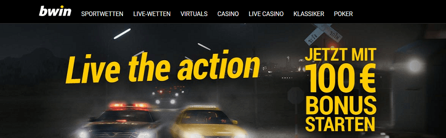 bwin 100 Euro bonus teaser