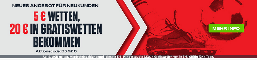 Ladbrokes 5 für 20