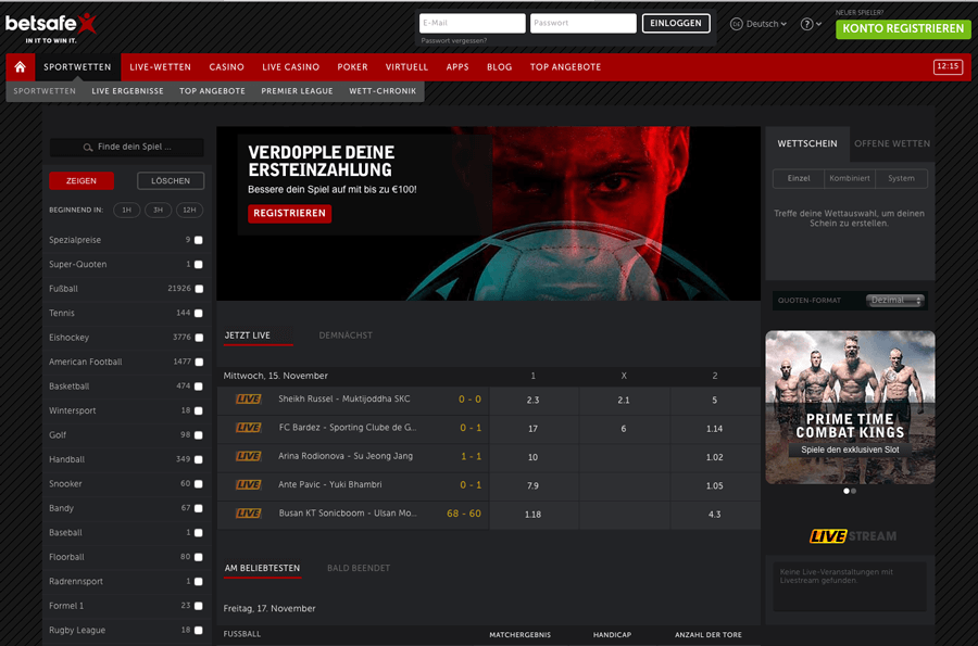 Betsafe Website