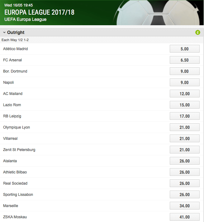 Ladbrokes Europa League Langzeitwette
