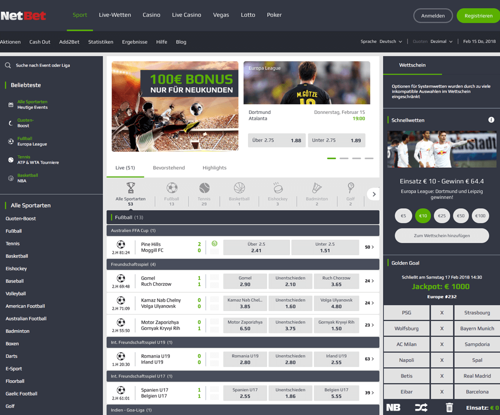 Netbet Website
