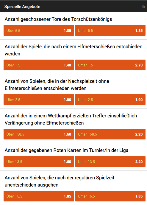 888sport Spezialmärkte