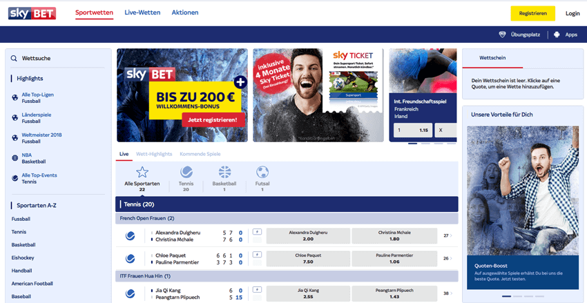 Skybet Website