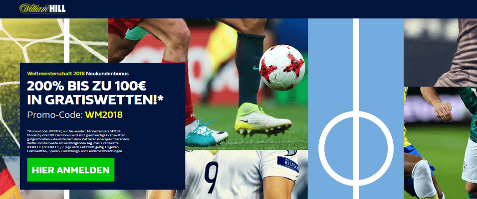 William Hill Gratiswetten Zur WM