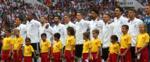 Deutsche Nationalelf beim Spiel gegen Mexiko
