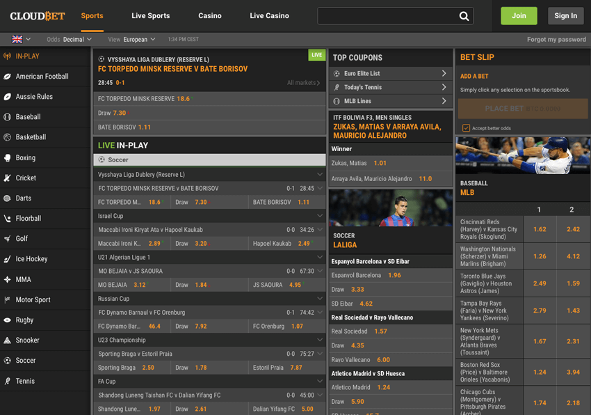 Cloudbet Website