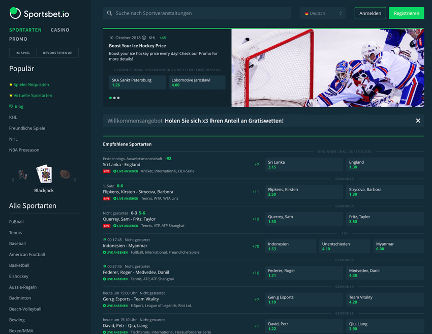 Sportsbet.io Website