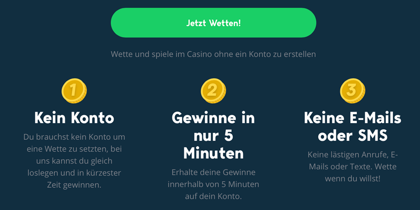 Sportwetten Ohne Anmeldung Sportwetten Ohne Anmeldung
