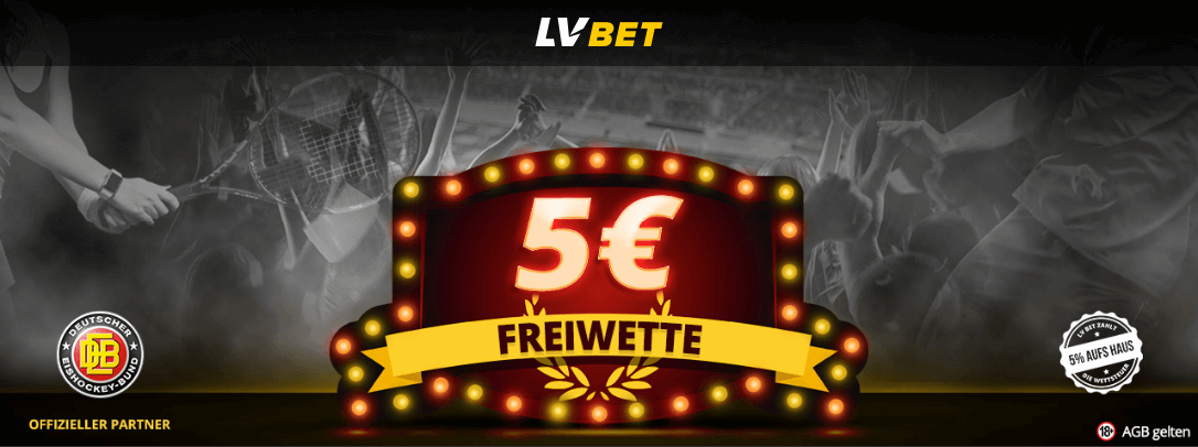 5 € No-Deposit-Bonus bei LV BET sichern