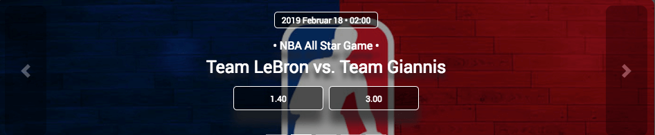 Wetten auf das NBA All-Star Game 2019