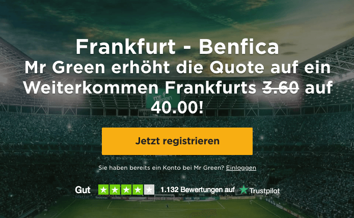 wetten auf eintracht frankfurt gegen benfica lissabon