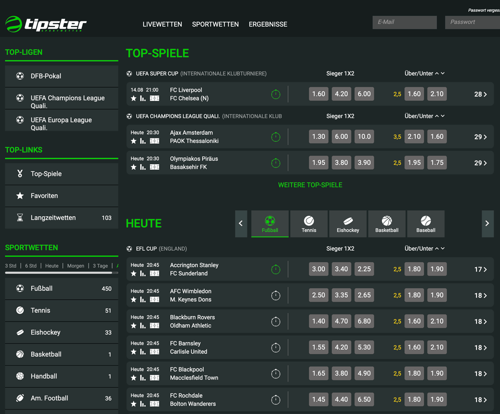 Tipster Website
