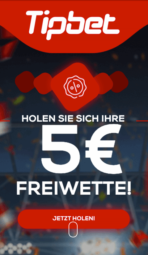 5€ Tipbet Freiwette ohne Einzahlung