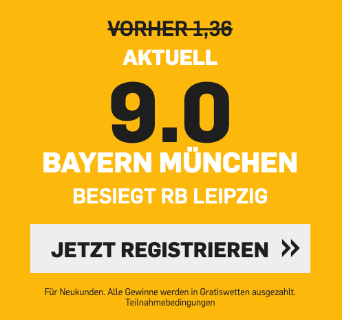 wetten auf sieg bayern münchen gegen rb leipzig