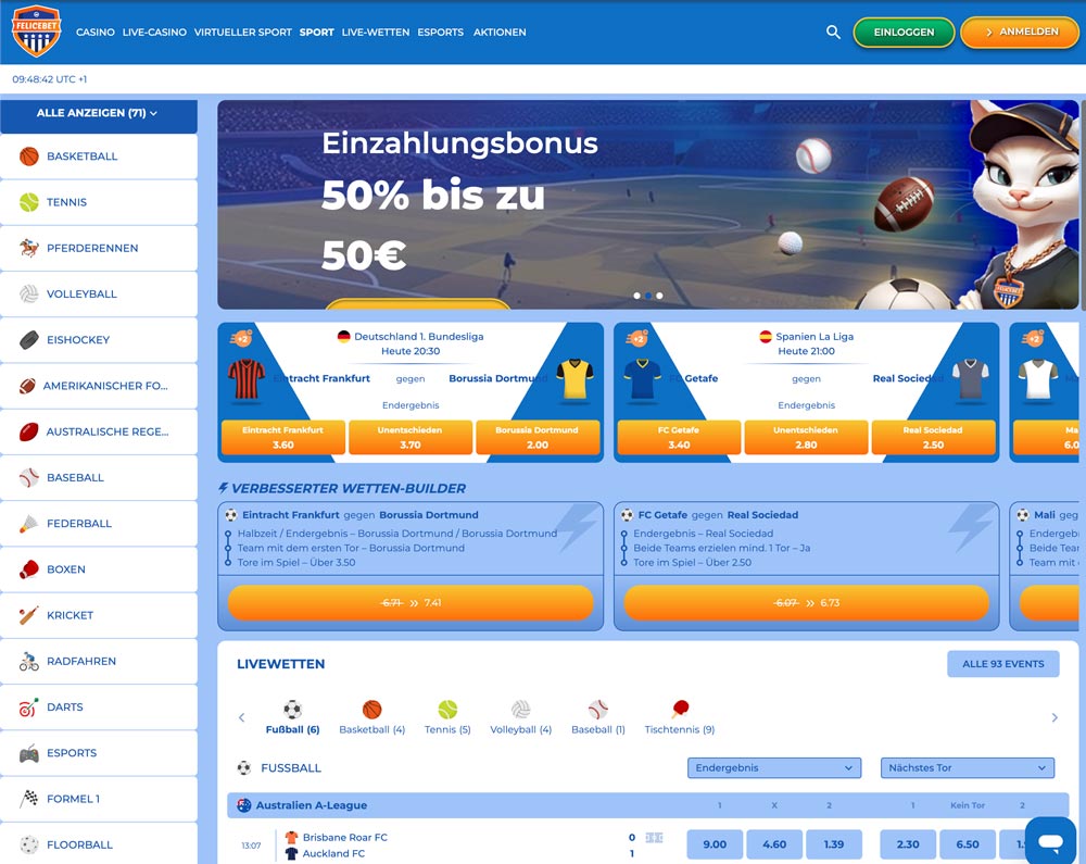 Felicebet Sportwetten